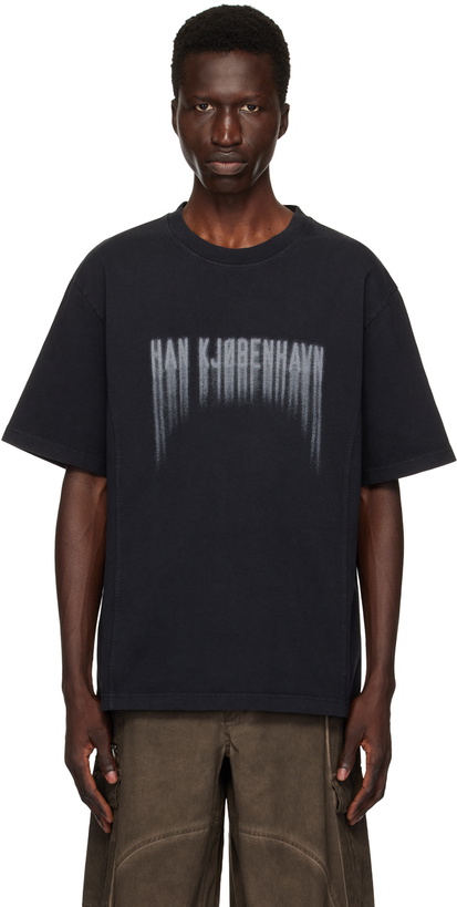 Photo: Han Kjobenhavn Black Faded Logo T-Shirt