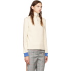 Calvin Klein 205W39NYC White Half-Zip Sweater