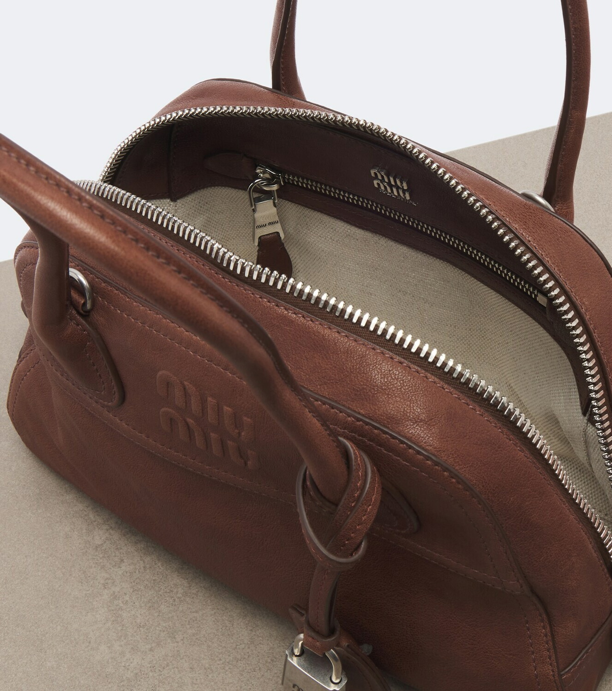 Miu Miu Vivant leather shoulder bag