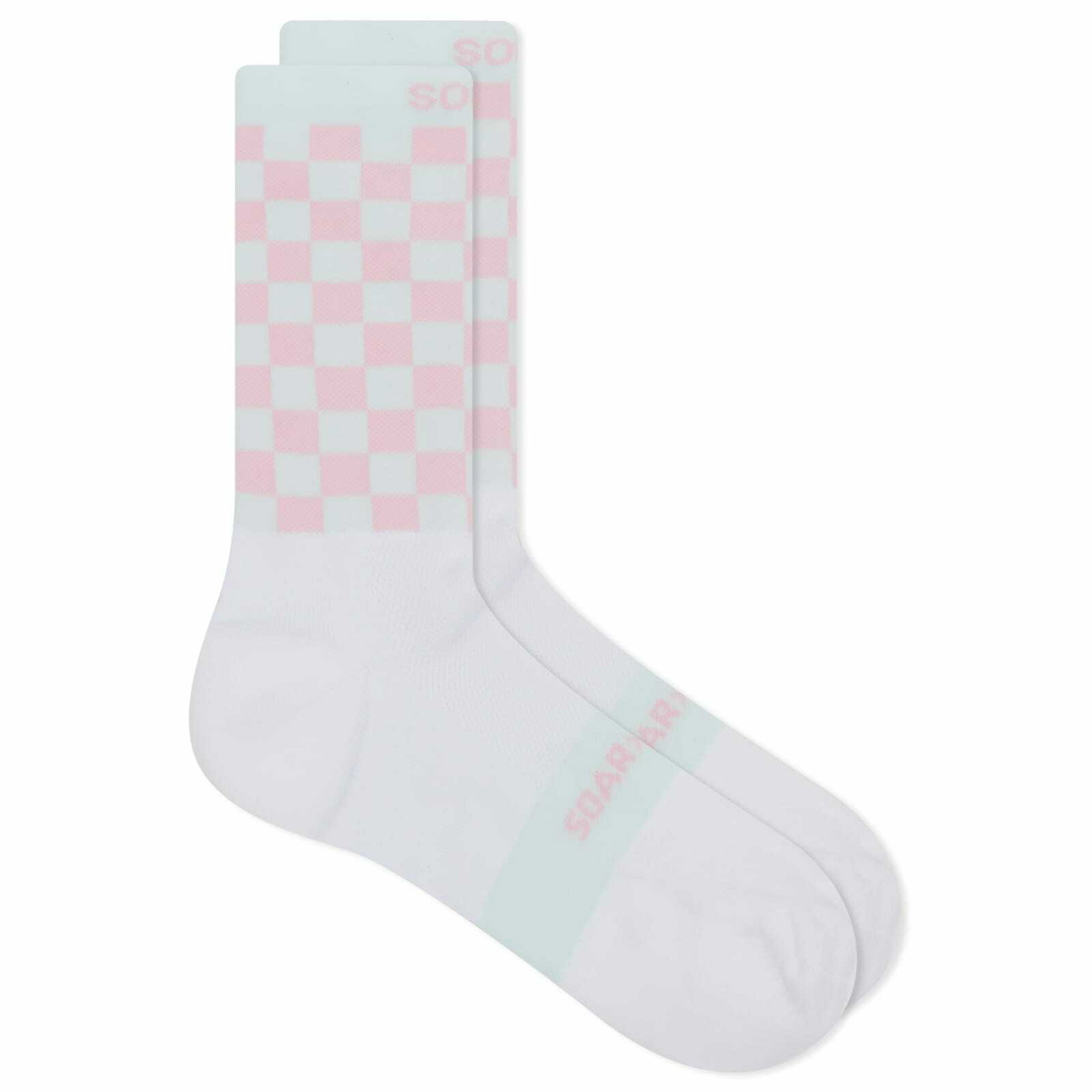 SOAR Men's Square Crew Sock in White