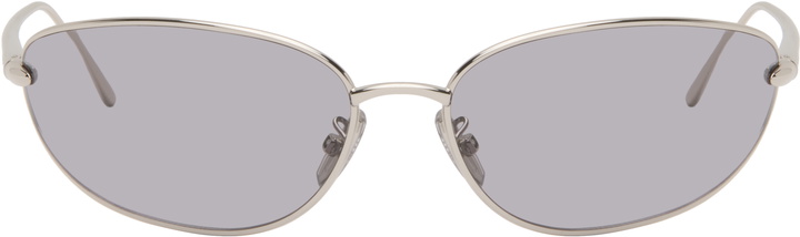 Photo: LOEWE Silver Signature Metal Sunglasses