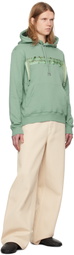 Lanvin Green Curb Lace Hoodie