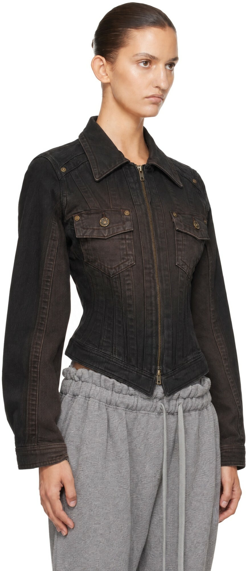 KNWLS Brown Alice Denim Jacket