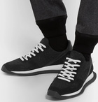 Rick Owens - Leather, Suede and Mesh Sneakers - Men - Black