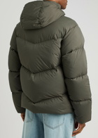 Axel Arigato Logo Quilted Shell Jacket Dark Grey