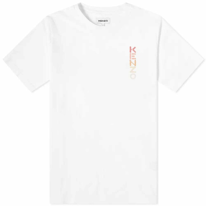 Photo: Kenzo Men's Horizontal Logo T-Shirt in White