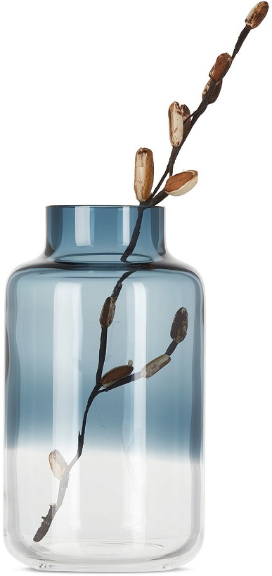 Photo: NUDE Glass Navy & Transparent Large Magnolia Vase