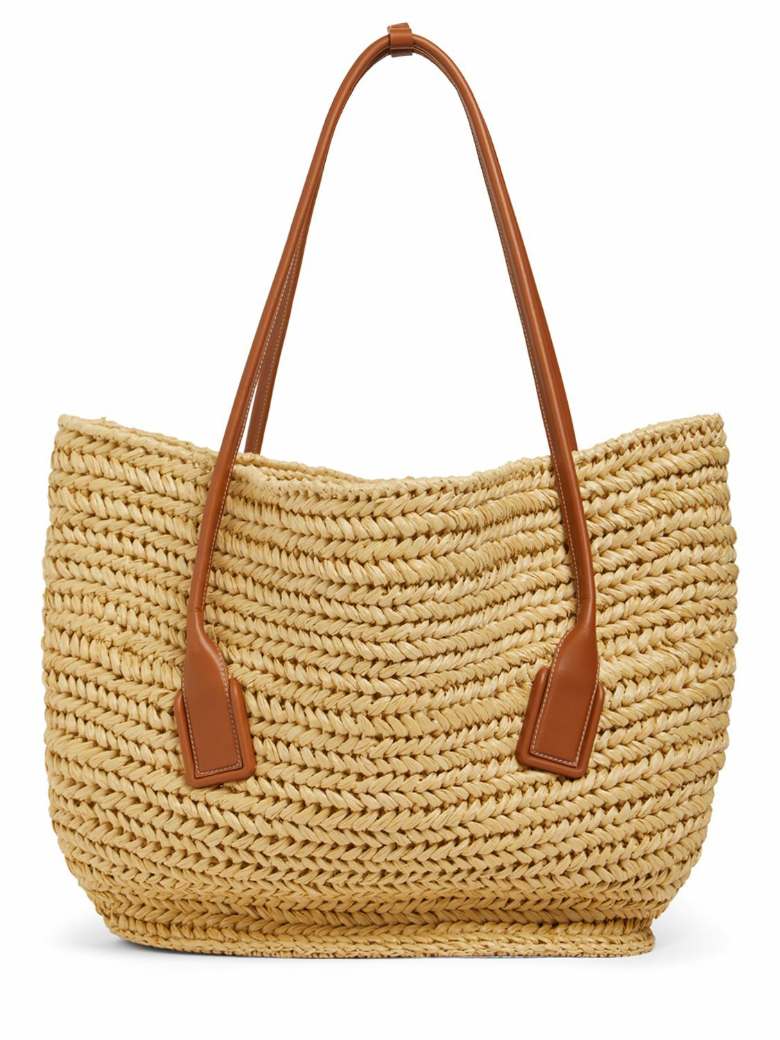 BOTTEGA VENETA - Arco Raffia Crochet Tote Bag Bottega Veneta