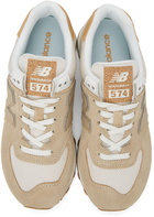 New Balance Brown & Tan 574 Sneakers