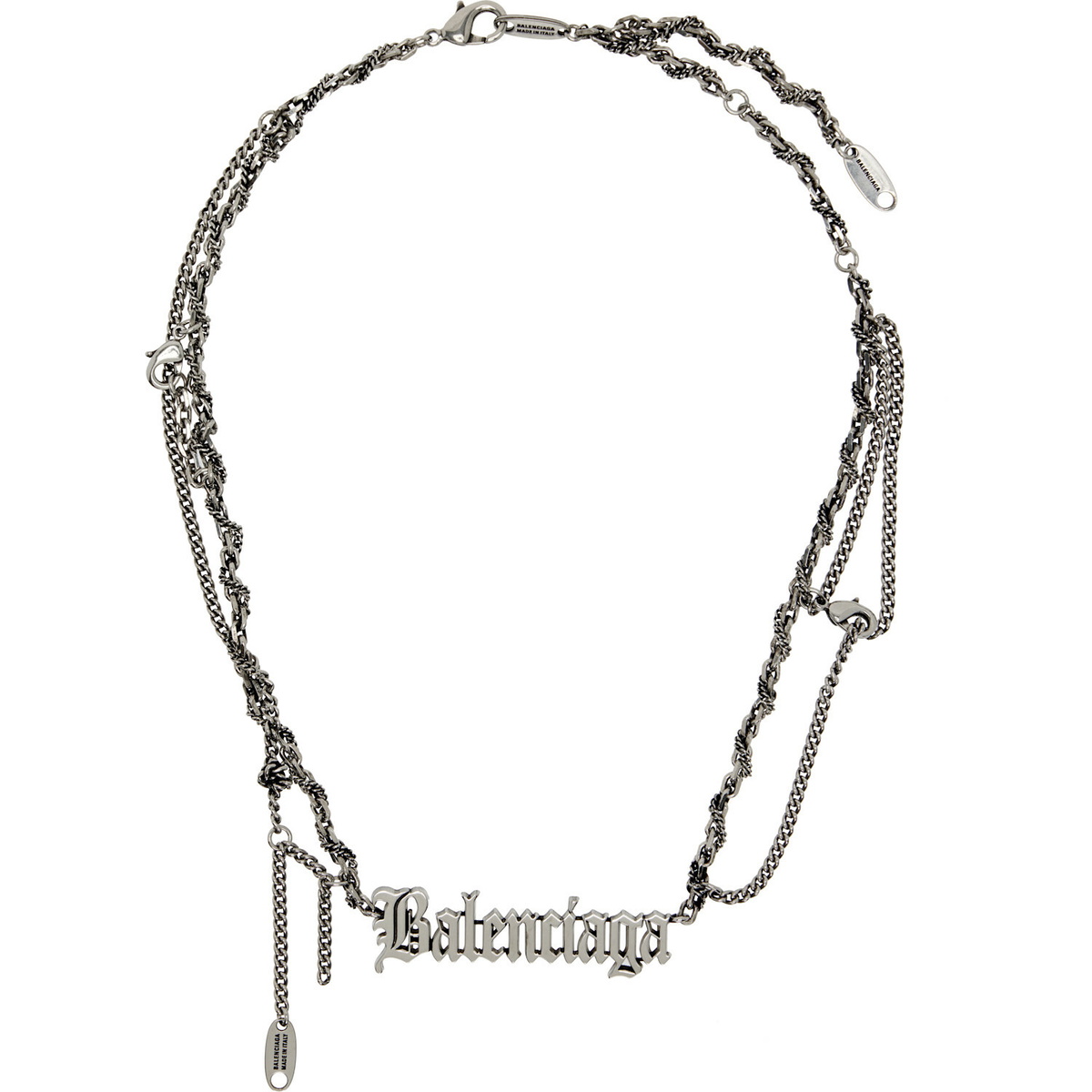Balenciaga Typo Destroyed Necklace