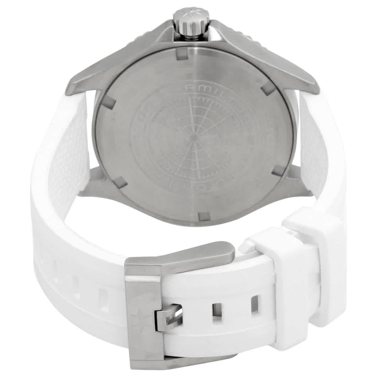 Hamilton Khaki Navy Scuba Quartz White Dial Unisex Watch H82221310