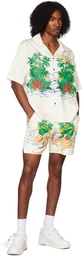 Rhude White Palms Shorts