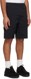 AAPE by A Bathing Ape Black 'AAPENOW' Moonface Logo Shorts