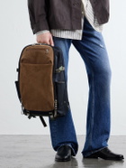 Master-Piece - Grave Suede-Trimmed Canvas Backpack