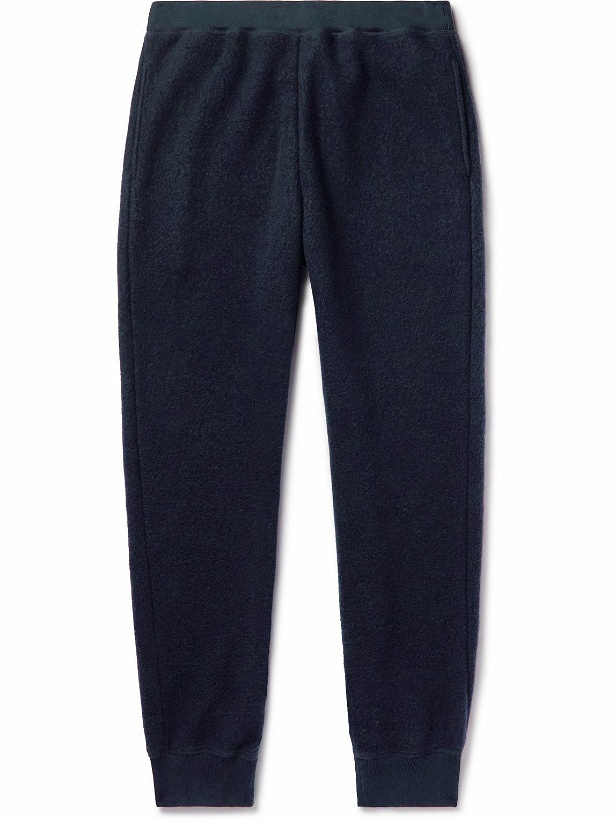 Photo: Tod's - Tapered Shell-Trimmed Cashmere and Virgin Wool-Blend Sweatpants - Blue