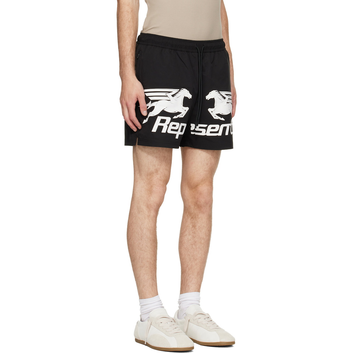 Represent Black 'Nothing Faster' Swim Shorts