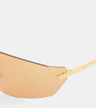 Bottega Veneta Futuristic shield sunglasses