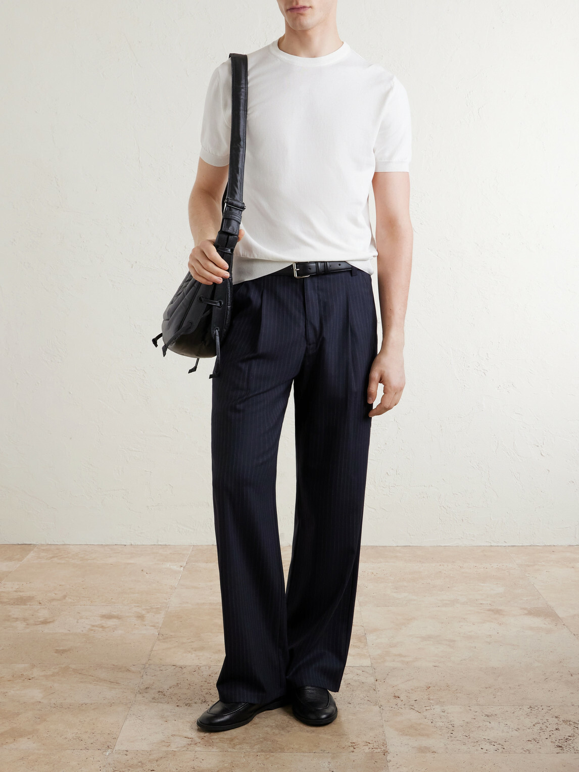 Canali - Knitted Cotton T-Shirt - White
