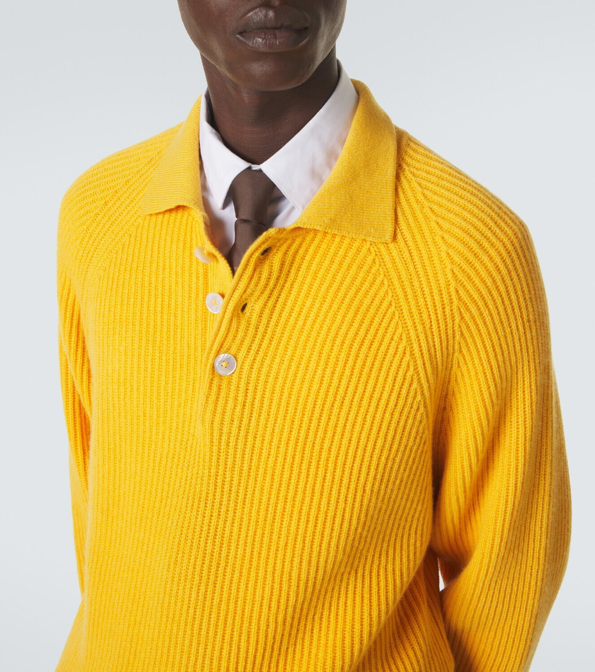 Umit Benan Diana cashmere polo sweater