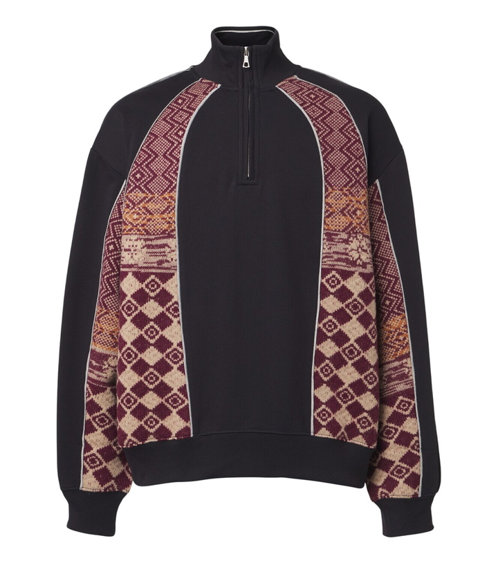 Photo: Dries Van Noten Cotton and wool half-zip sweater