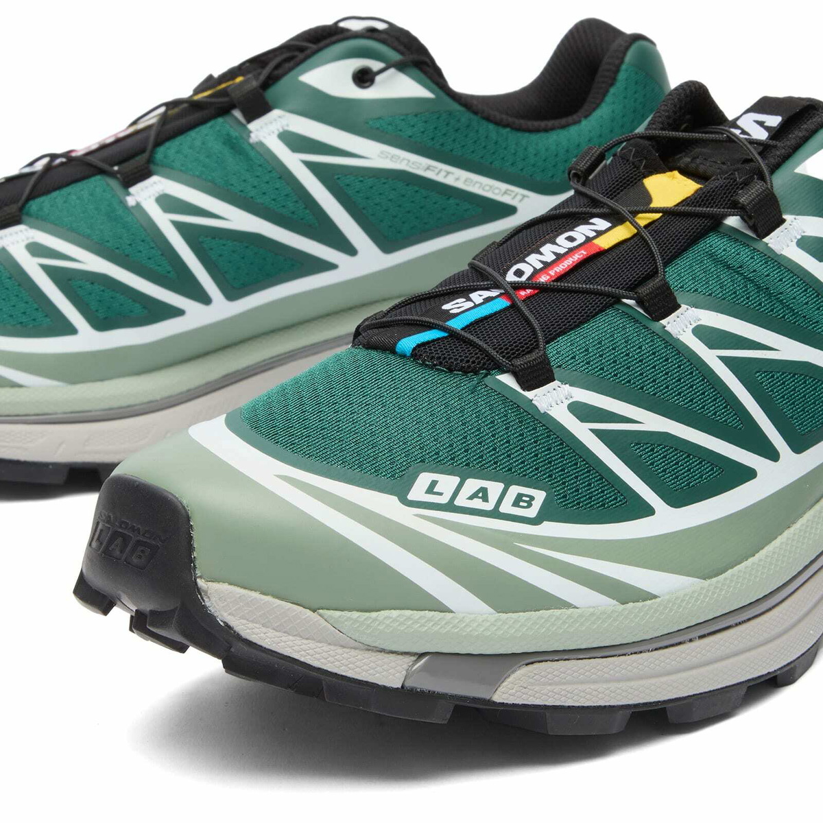 Salomon XT-6 Sneaker in Bistro Green/Green Milieu/Black