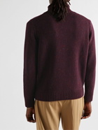 Inis Meáin - Donegal Merino Wool and Cashmere-Blend Rollneck Sweater - Burgundy
