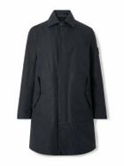 Stone Island - Ghost Logo-Appliquéd Organic Cotton-Canvas Trench Coat - Black