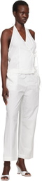 Deiji Studios White Ease Trousers