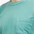 Velva Sheen Men's Long Sleeve Pigment Dyed Pocket T-Shirt in Foggy Green