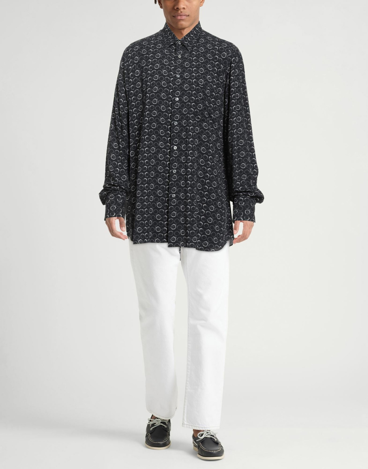 Lardini Mens Shirt in Black
