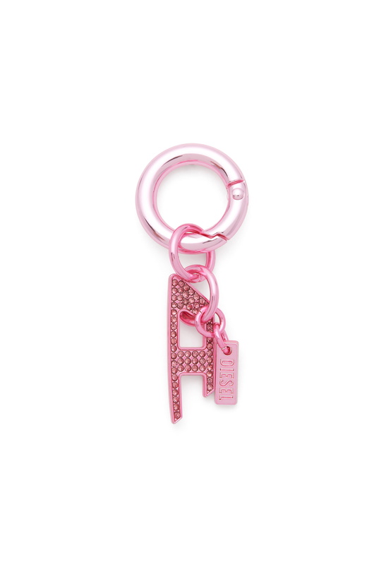 Photo: Diesel Charm with rhinestone D charm - Charms and Keyrings - Unisex - Pink