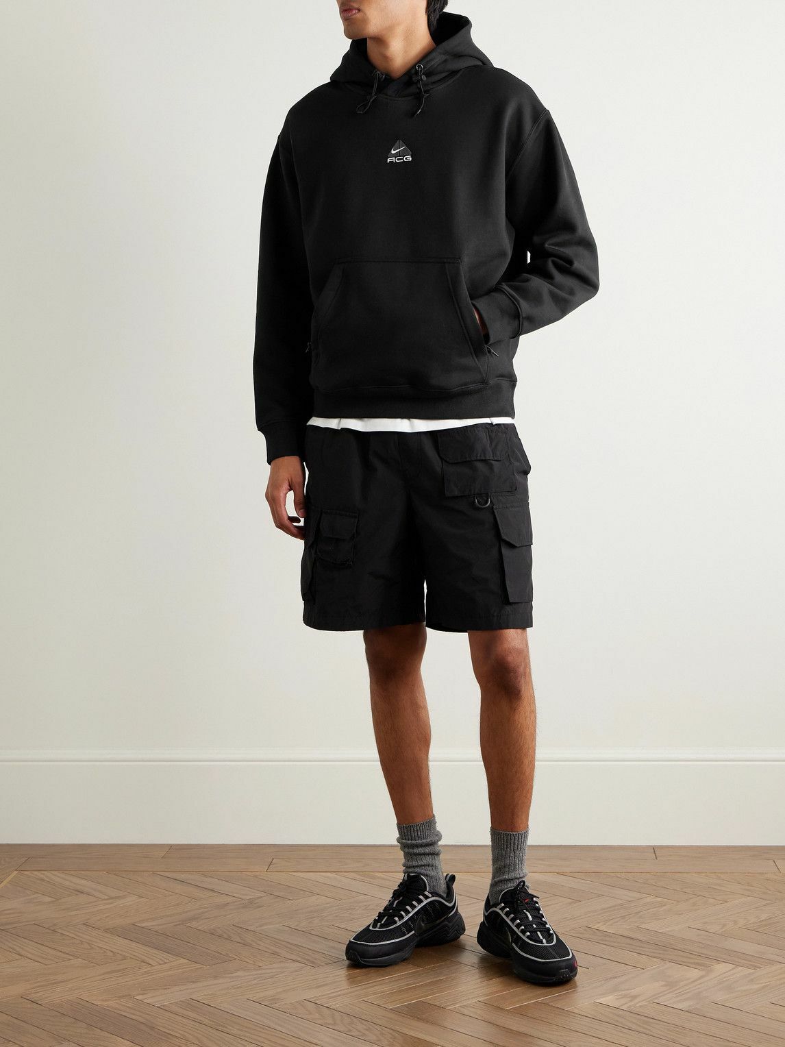 nike acg hoodie black
