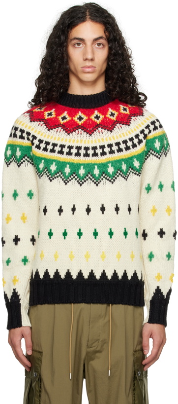 Photo: Moncler Grenoble Multicolor Jacquard Sweater