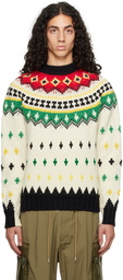 Moncler Grenoble Multicolor Jacquard Sweater