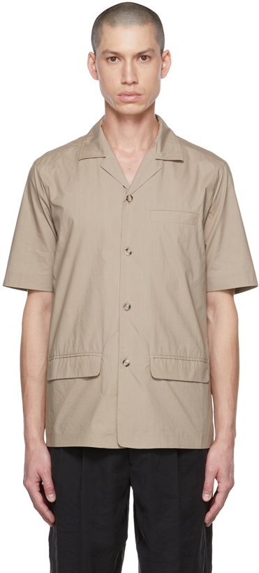 Photo: Nanushka Taupe Maxim Shirt