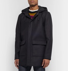 A.P.C. - Ben Virgin Wool-Blend Hooded Parka - Blue