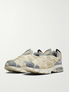 Nike - Alpha Project Air Kukini Mesh, Leather and TPU Sneakers - Neutrals