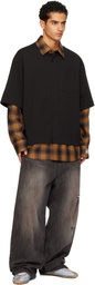 We11done Black Layered Jeans