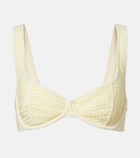 Montce Romy gingham bikini top