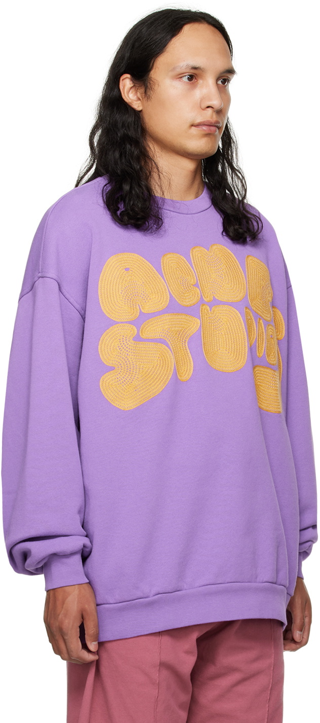 Acne Studios Purple Bubble Sweatshirt Acne Studios