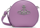 Vivienne Westwood Purple Re-Vegan Mini Round Crossbody Bag