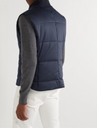 Kiton - Quilted Shell Gilet - Blue