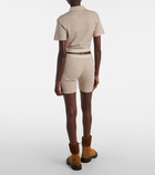 Loewe Logo cotton and wool shorts