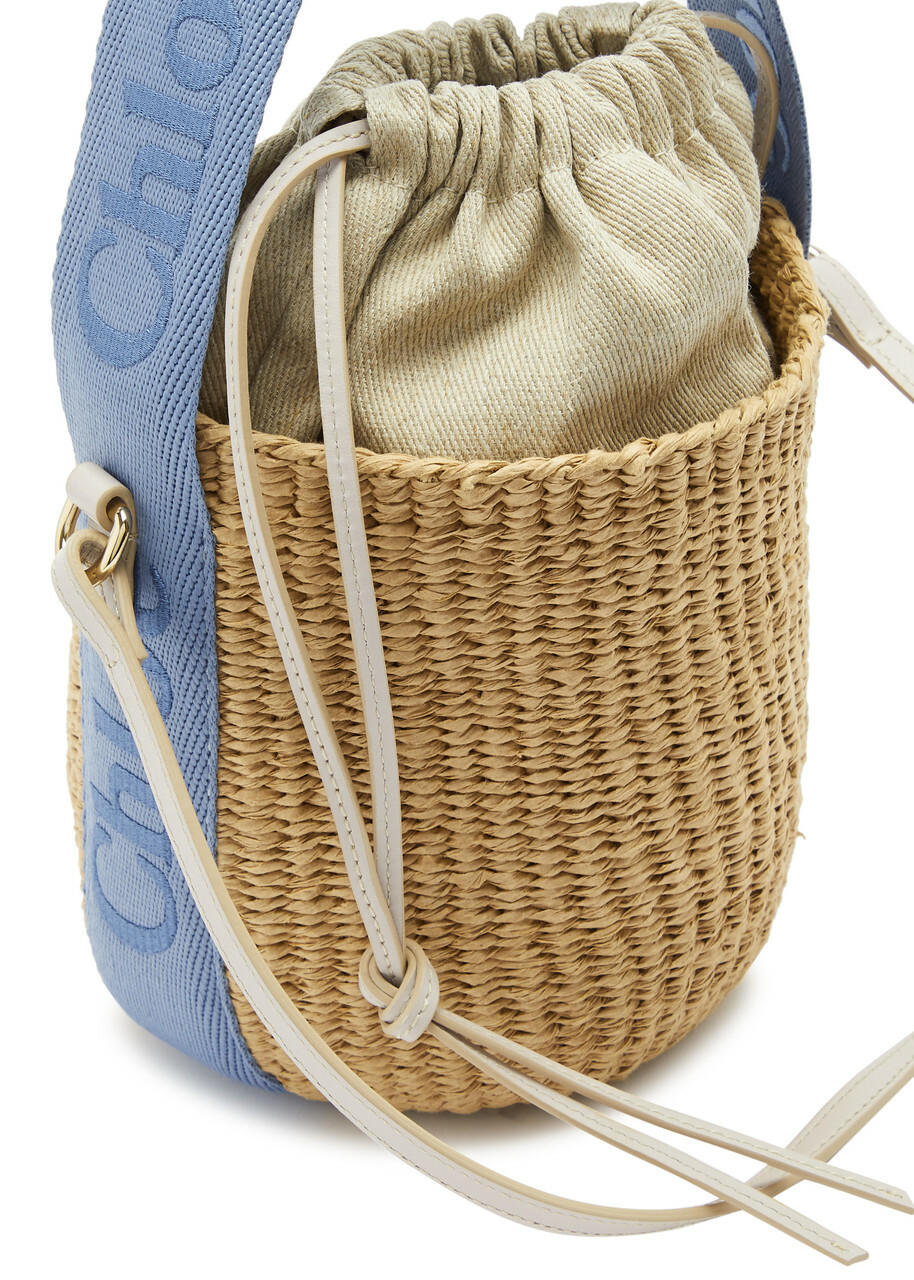 Chloe Sense Small Raffia Basket bag - Blue - One Size Chloe
