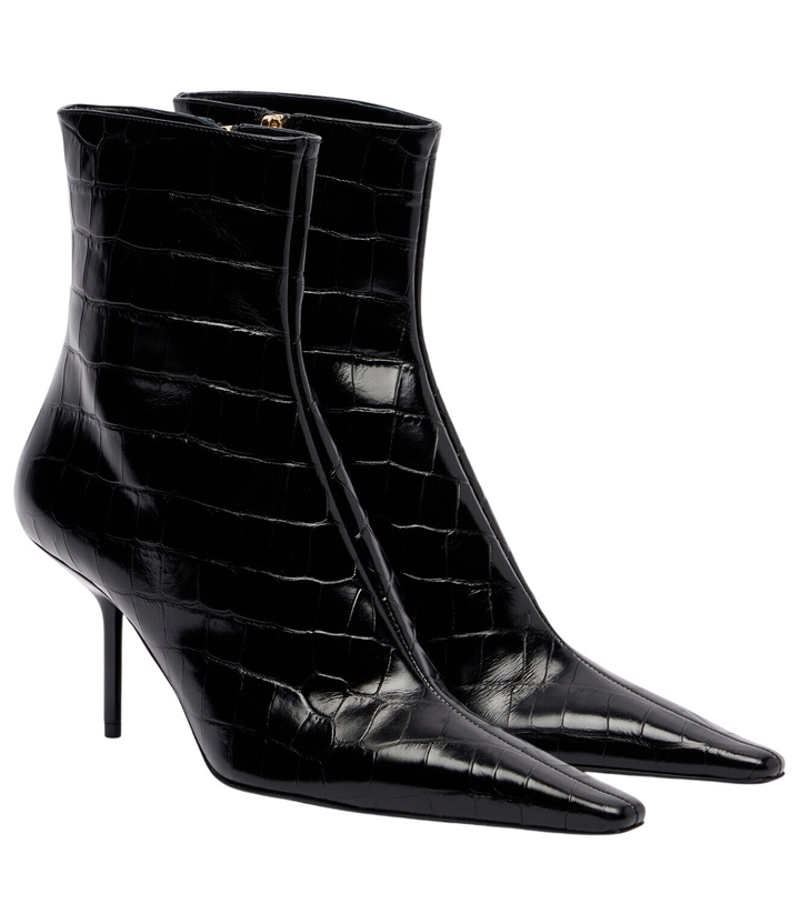 Photo: Victoria Beckham 75 croc-effect leather ankle boots