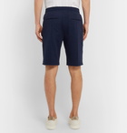 Brunello Cucinelli - Cotton-Blend Jersey Drawstring Shorts - Blue