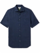 Incotex - Cutaway-Collar Linen Shirt - Blue