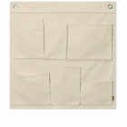 Ferm Living Canvas Wall Pockets in Off-White