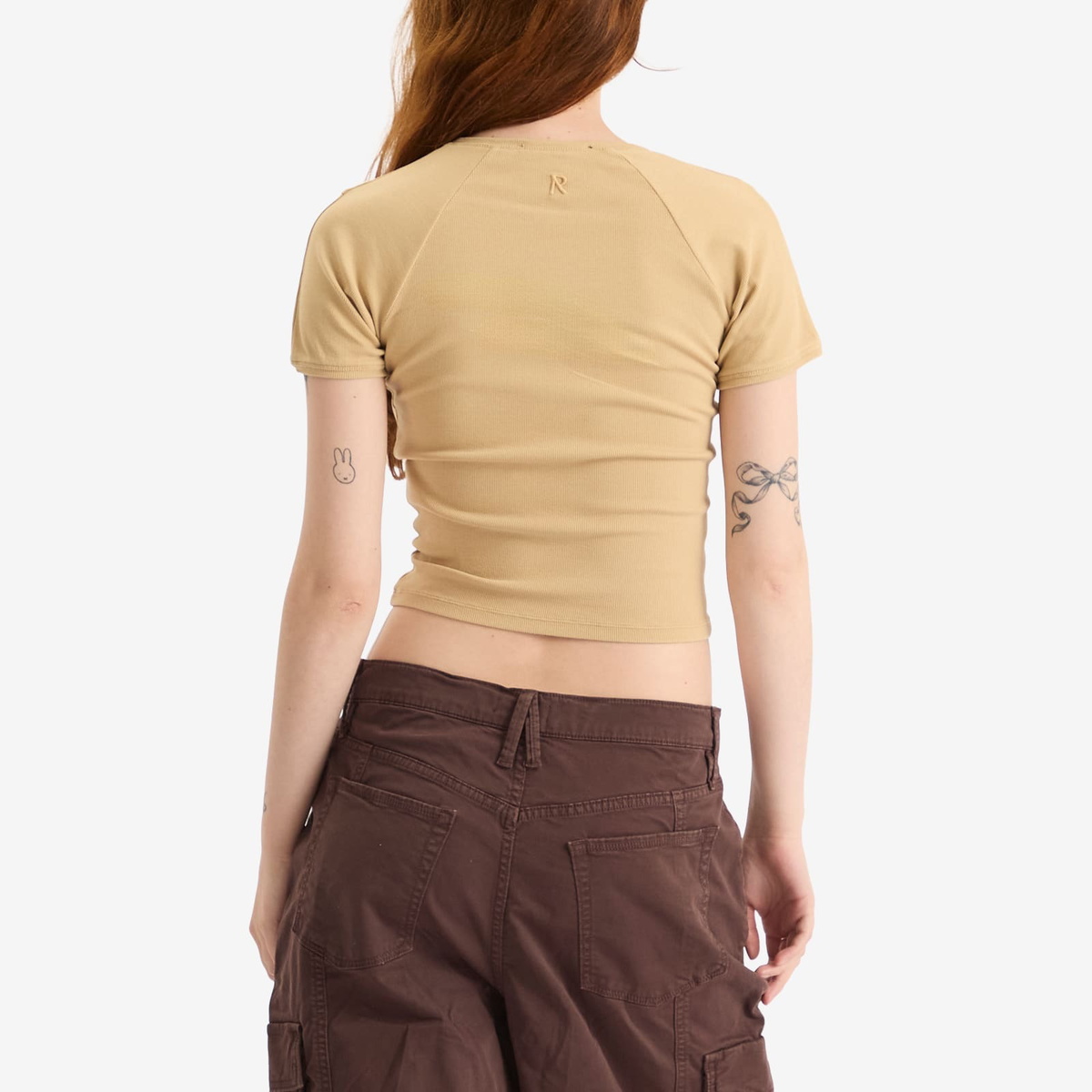 Represent Women's Initial Baby T-Shirt in Iced Coffee