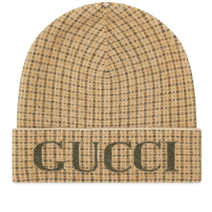 Photo: Gucci Logo Check Beanie